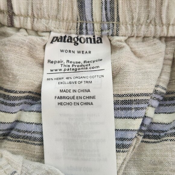 Patagonia Island Hemp Baggies - Tarkine Stripe Small Beige - Picture 4 of 7